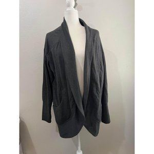 Eddie bauer Soft Open Cardigan Jacket Women Size 2XL Gray